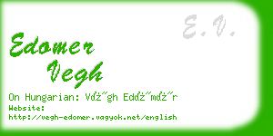 edomer vegh business card